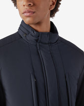 Field Jacket Navy In Tessuto Tecnico
