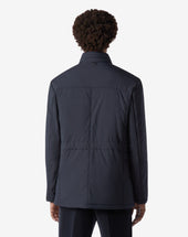 Field Jacket Navy In Tessuto Tecnico