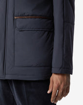 Field Jacket Navy In Tessuto Tecnico