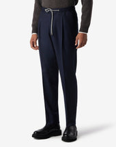Pants 1 Pince In Flanella Di Lana