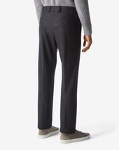 Pants Grigi In Flanella Di Lana