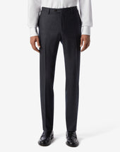 Pants Antracite In Pura Lana