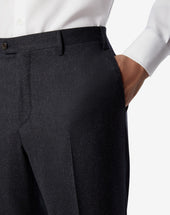 Pants Antracite In Pura Lana