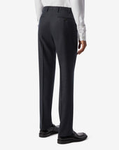Pants Antracite In Pura Lana