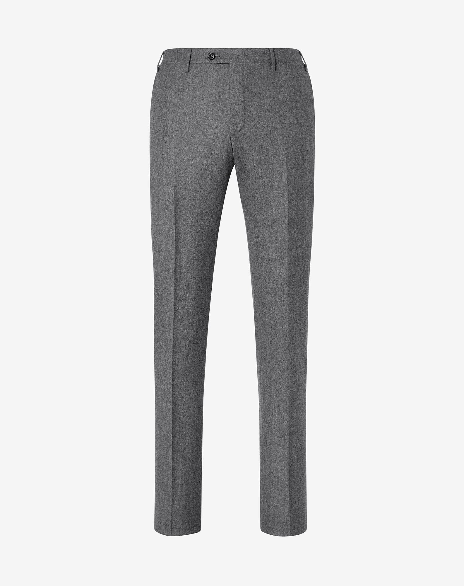 Pants grigio chiaro in pura lana
