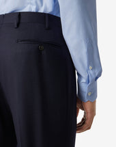 Pants Con 1 Pince In Pura Lana