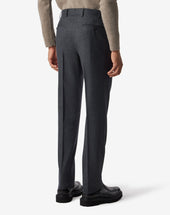 Pants Scuro Con 1 Pince In Pura Lana