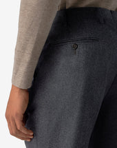 Pants Scuro Con 1 Pince In Pura Lana