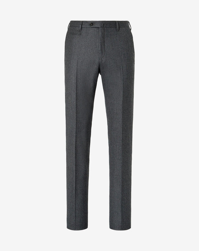 Pants grigi in flanella di lana