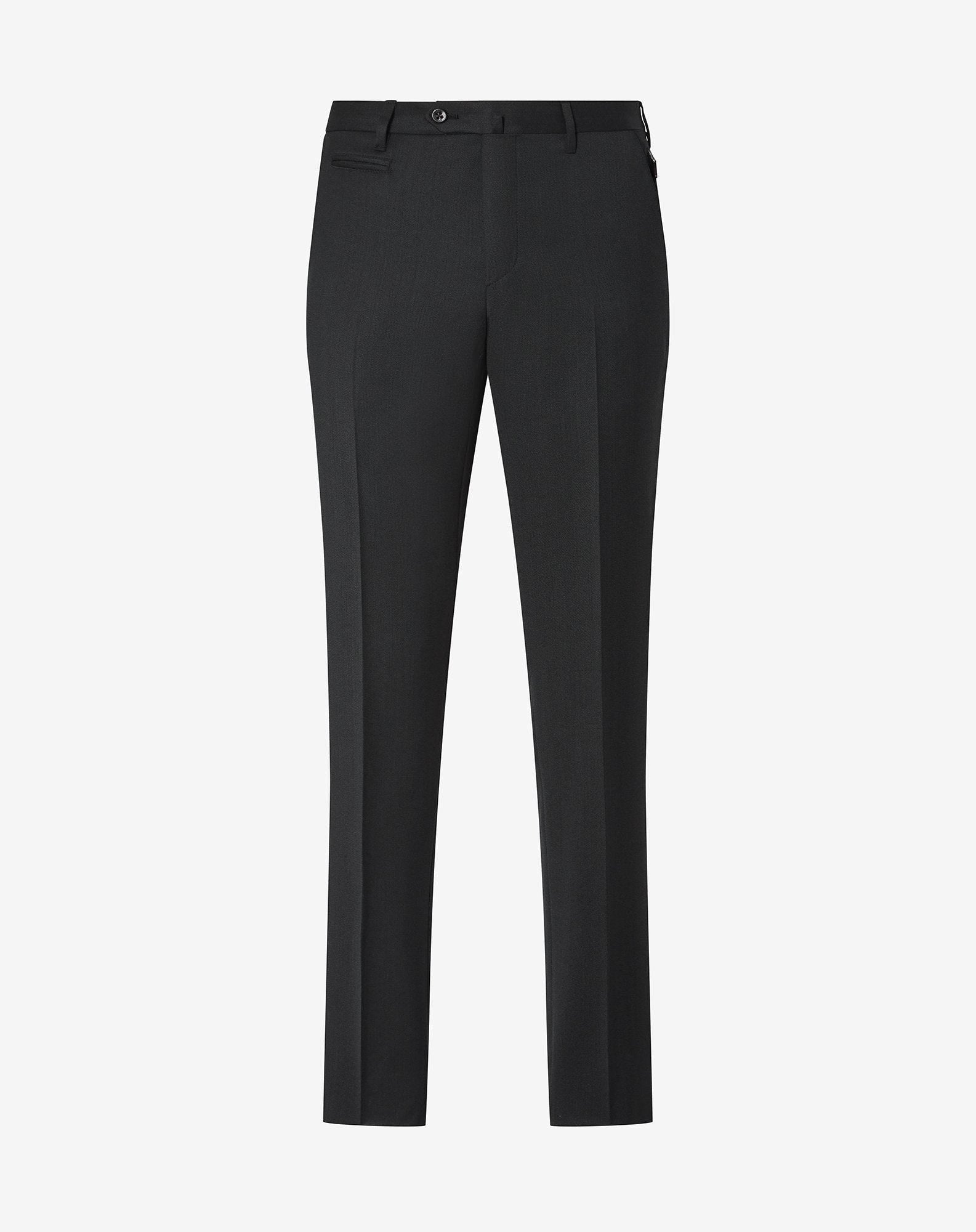 Pants verdi in flanella di lana