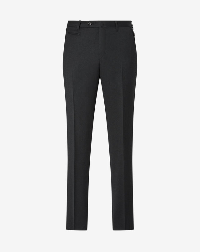 Pants verdi in flanella di lana