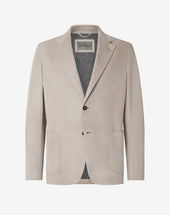 Jacket beige in camoscio