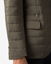 Jacket Trapuntata In Tessuto Tecnico Con Pettorina