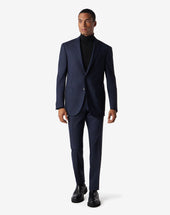 Suit In Lana Con Micro Fantasia