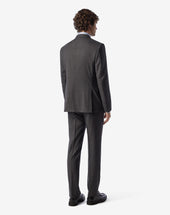 Suit In Lana Stretch Con Micro Fantasia