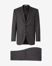 Suit In Lana Stretch Con Micro Fantasia