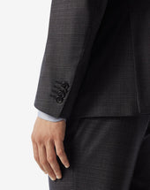 Suit In Lana Stretch Con Micro Fantasia