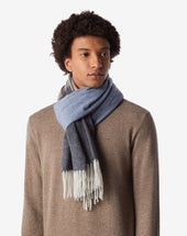Scarf In Cashmere Con Bande Colorate