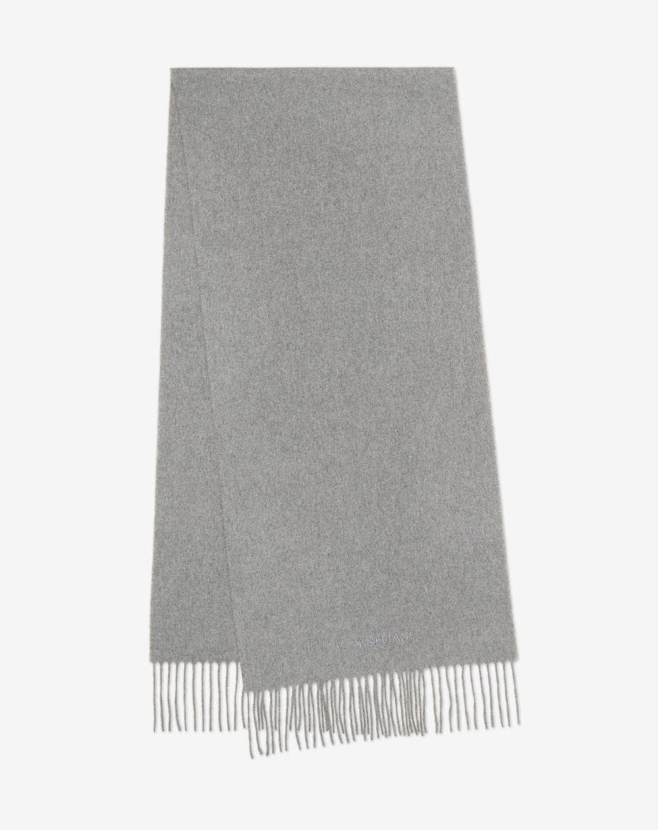 Scarf Grigia In Cashmere Rigenerato