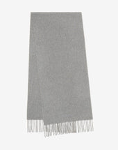 Scarf Grigia In Cashmere Rigenerato