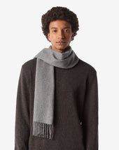 Scarf Grigia In Cashmere Rigenerato