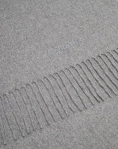 Scarf Grigia In Cashmere Rigenerato