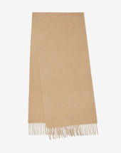 Scarf Cammello In Cashmere Rigenerato