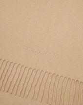 Scarf Cammello In Cashmere Rigenerato