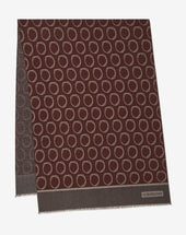 Scarf Multicolor In Lana Con Stampa Doppia