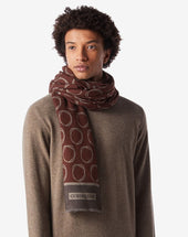 Scarf Multicolor In Lana Con Stampa Doppia