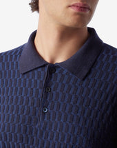 Polo Con Bottoni In Lana Merino