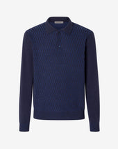 Polo Con Bottoni In Lana Merino