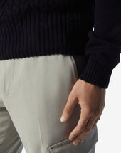 Felpa Con Cappuccio In Sweater Con Motivo A Treccia