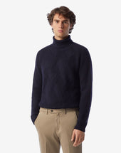 Dolcevita A Coste Intrecciate In Merino Extra Fine