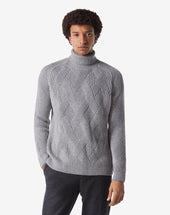 Dolcevita A Coste Intrecciate In Merino Extra Fine