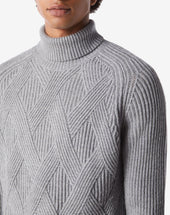 Dolcevita A Coste Intrecciate In Merino Extra Fine