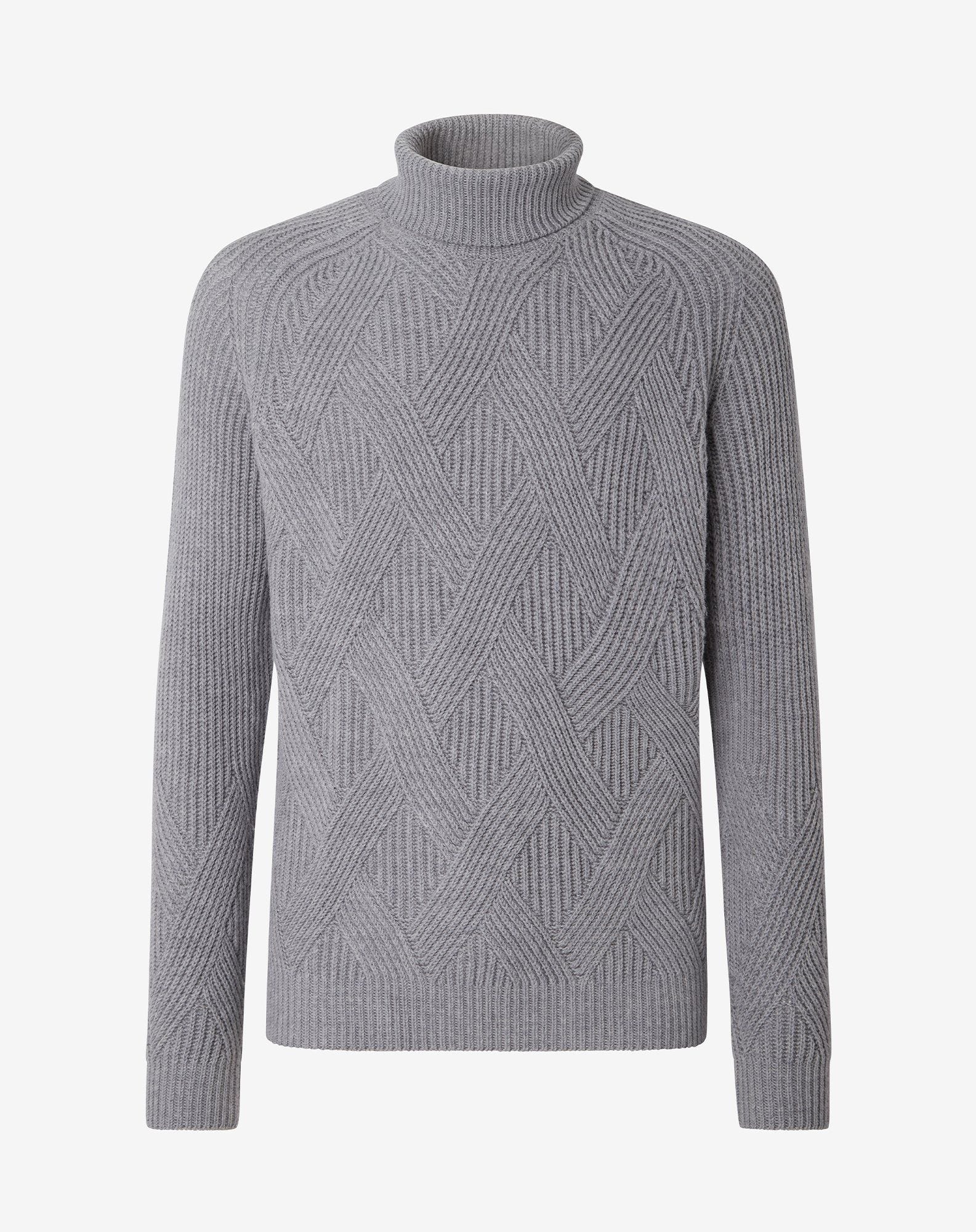 Dolcevita A Coste Intrecciate In Merino Extra Fine
