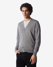 Cardigan In Lana Extra Fine 120 S