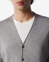 Cardigan In Lana Extra Fine 120 S