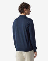 Polo A Bottoni In Lana Extra Fine 120 S