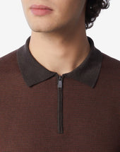 Polo Zip In Lana Extra Fine 120 S