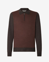 Polo Zip In Lana Extra Fine 120 S