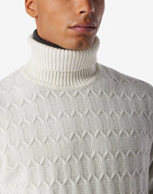 Dolcevita In Puro Cashmere Con Motivo Geometrico