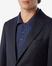 Suit Navy In Lana S130s