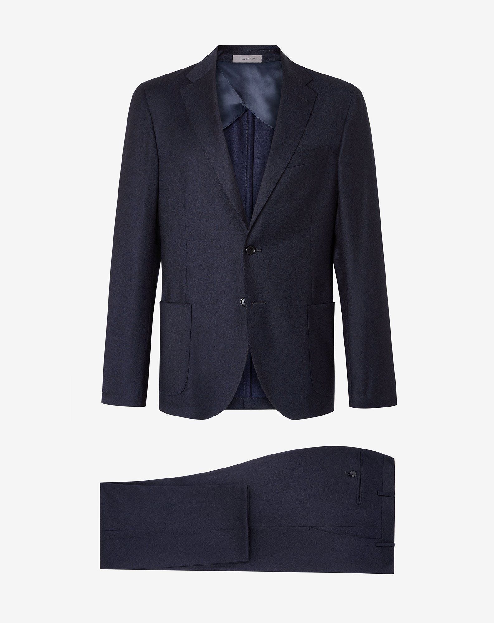Suit Navy In Lana S130s