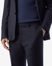 Suit Navy In Lana S130s