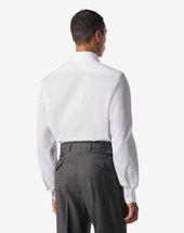 Shirt Bianca In Twill Di Cotone