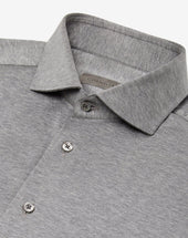 Shirt Grigia In Jersey Di Cotone