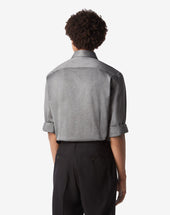 Shirt Grigia In Jersey Di Cotone