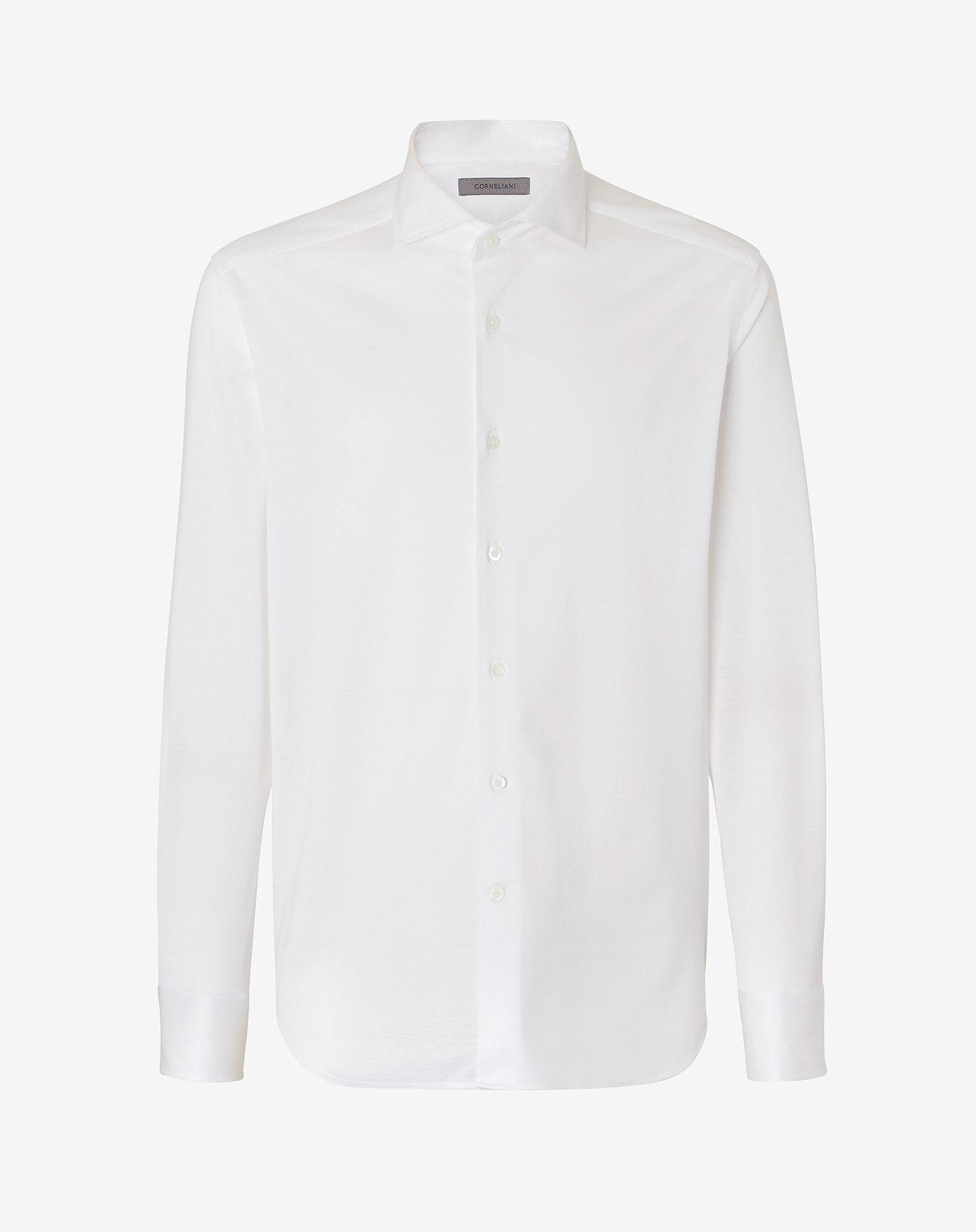 Shirt Bianca In Jersey Di Cotone